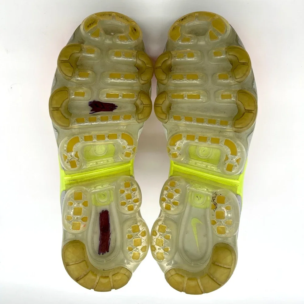 Nike Air VaporMax Plus Running Shoes Orange Neon Women US 7.5‎ AO4550-003